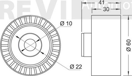 Trevi Automotive TD1614 - Parazīt / Vadrullītis, Zobsiksna ps1.lv