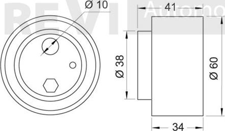 Trevi Automotive TD1633 - Spriegotājrullītis, Gāzu sadales mehānisma piedziņas siksna ps1.lv