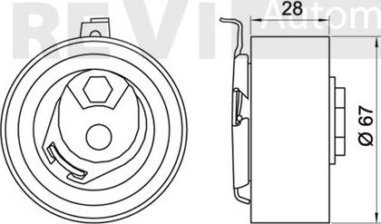 Trevi Automotive TD1632 - Spriegotājrullītis, Gāzu sadales mehānisma piedziņas siksna ps1.lv