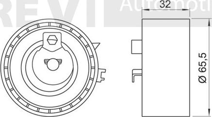 Trevi Automotive TD1676 - Spriegotājrullītis, Gāzu sadales mehānisma piedziņas siksna ps1.lv