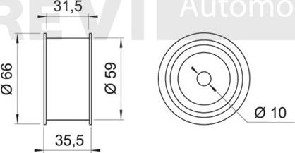 Trevi Automotive TD1021 - Parazīt / Vadrullītis, Zobsiksna ps1.lv