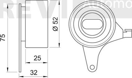 Trevi Automotive TD1141 - Spriegotājrullītis, Gāzu sadales mehānisma piedziņas siksna ps1.lv