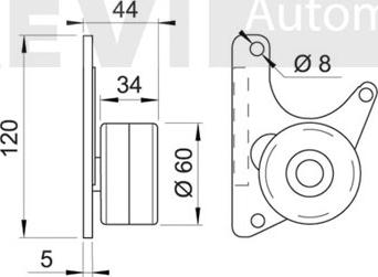 Trevi Automotive TD1138 - Parazīt / Vadrullītis, Zobsiksna ps1.lv