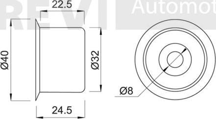 Trevi Automotive TD1125 - Parazīt / Vadrullītis, Zobsiksna ps1.lv