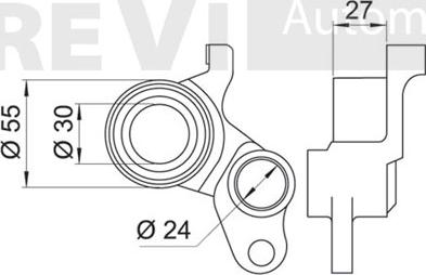 Trevi Automotive TD1342 - Spriegotājrullītis, Gāzu sadales mehānisma piedziņas siksna ps1.lv