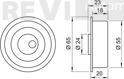 Trevi Automotive TD1321 - Spriegotājrullītis, Gāzu sadales mehānisma piedziņas siksna ps1.lv