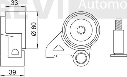 Trevi Automotive TD1295 - Spriegotājrullītis, Gāzu sadales mehānisma piedziņas siksna ps1.lv