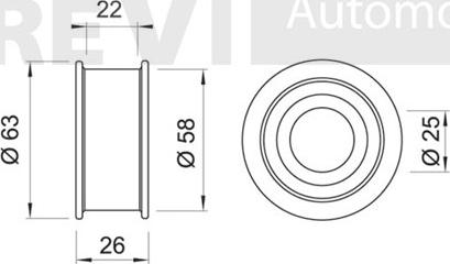 Trevi Automotive TD1234 - Spriegotājrullītis, Gāzu sadales mehānisma piedziņas siksna ps1.lv