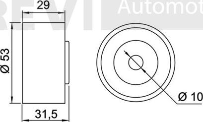 Trevi Automotive TD1231 - Parazīt / Vadrullītis, Zobsiksna ps1.lv