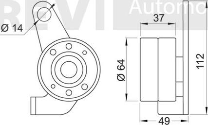 Trevi Automotive TD1223 - Parazīt / Vadrullītis, Zobsiksna ps1.lv