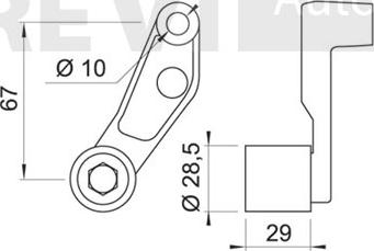 Trevi Automotive TD1272 - Parazīt / Vadrullītis, Zobsiksna ps1.lv