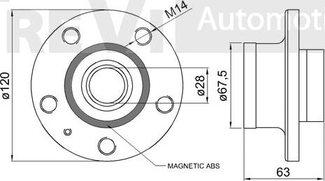 Trevi Automotive WB1659 - Riteņa rumbas gultņa komplekts ps1.lv