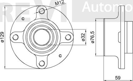 Trevi Automotive WB1676 - Riteņa rumbas gultņa komplekts ps1.lv