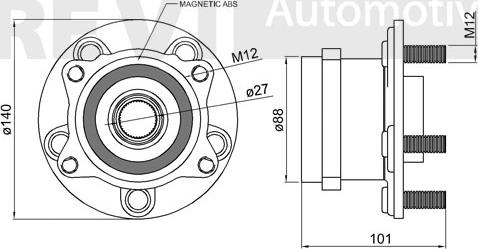 Trevi Automotive WB1059 - Riteņa rumbas gultņa komplekts ps1.lv