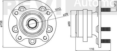 Trevi Automotive WB1050 - Riteņa rumbas gultņa komplekts ps1.lv