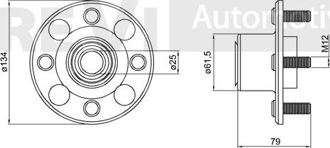 Trevi Automotive WB1266 - Riteņa rumbas gultņa komplekts ps1.lv