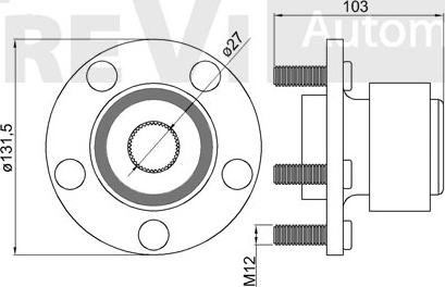 Trevi Automotive WB1200 - Riteņa rumbas gultņa komplekts ps1.lv