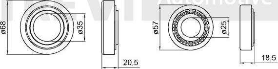 Trevi Automotive WB1791 - Riteņa rumbas gultņa komplekts ps1.lv