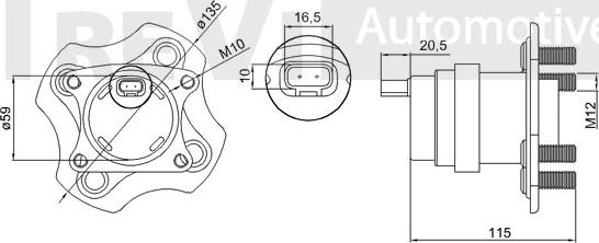 Trevi Automotive WB1788 - Riteņa rumbas gultņa komplekts ps1.lv