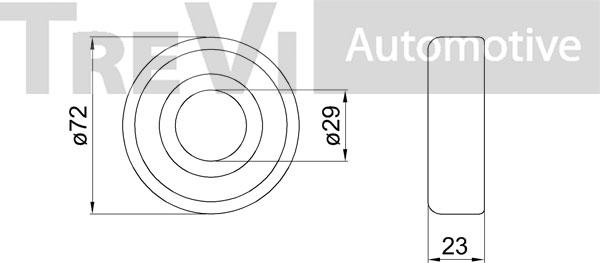 Trevi Automotive WB1735 - Riteņa rumbas gultņa komplekts ps1.lv