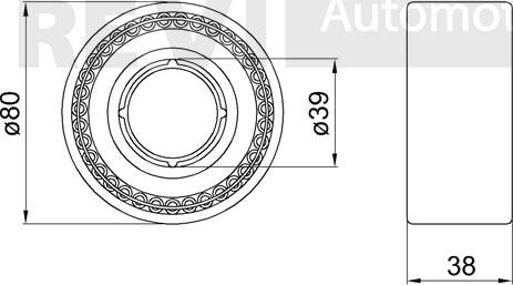 Trevi Automotive WB2043 - Riteņa rumbas gultņa komplekts ps1.lv