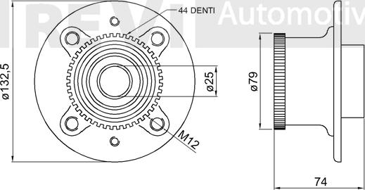 Trevi Automotive WB2081 - Riteņa rumbas gultņa komplekts ps1.lv