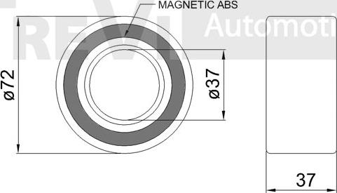 Trevi Automotive WB2082 - Riteņa rumbas gultņa komplekts ps1.lv