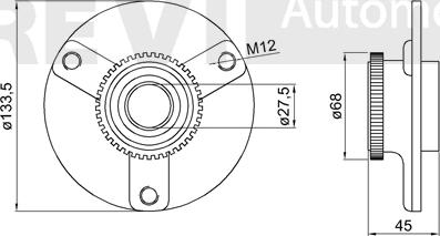 Trevi Automotive WB2125 - Riteņa rumbas gultņa komplekts ps1.lv