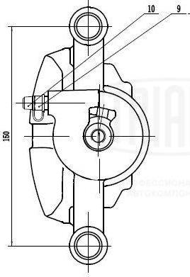 Trialli CF 084729 - Bremžu suports ps1.lv