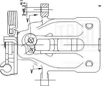 Trialli CF 103554 - Bremžu suports ps1.lv