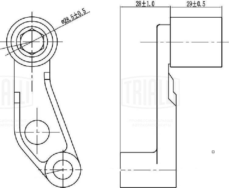 Trialli CM 6191 - Spriegotājrullītis, Gāzu sadales mehānisma piedziņas siksna ps1.lv