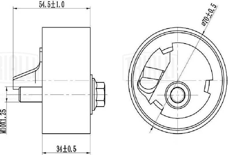 Trialli CM 6150 - Spriegotājrullītis, Gāzu sadales mehānisma piedziņas siksna ps1.lv