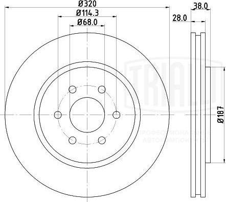 Trialli DF 140112 - Bremžu diski ps1.lv