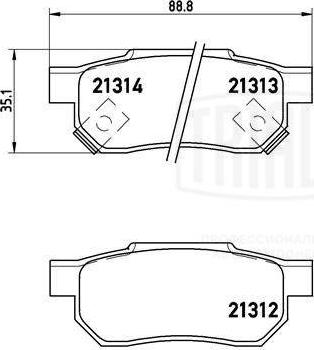 Trialli PF 4031 - Bremžu uzliku kompl., Disku bremzes ps1.lv