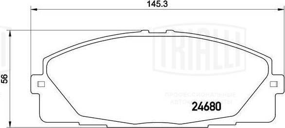 Trialli PF 4358 - Bremžu uzliku kompl., Disku bremzes ps1.lv