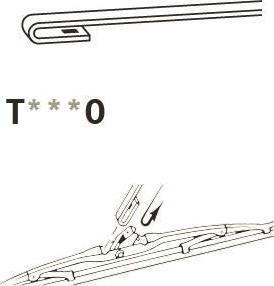 Trico T500 - Stikla tīrītāja slotiņa ps1.lv