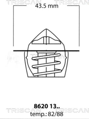 Triscan 8620 1388 - Termostats, Dzesēšanas šķidrums ps1.lv