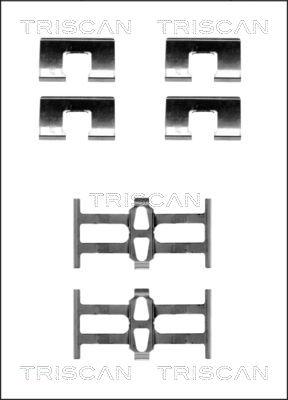 Triscan 8105 401614 - Piederumu komplekts, Disku bremžu uzlikas ps1.lv