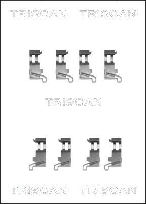 Triscan 8105 411608 - Piederumu komplekts, Disku bremžu uzlikas ps1.lv