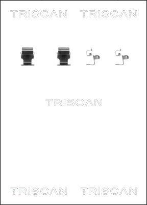 Triscan 8105 421590 - Piederumu komplekts, Disku bremžu uzlikas ps1.lv