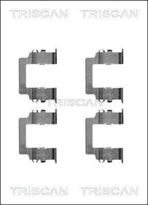 Triscan 8105 421580 - Piederumu komplekts, Disku bremžu uzlikas ps1.lv