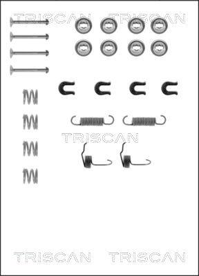 Triscan 8105 422523 - Piederumu komplekts, Bremžu loki ps1.lv