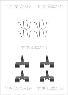 Triscan 8105 501582 - Piederumu komplekts, Disku bremžu uzlikas ps1.lv