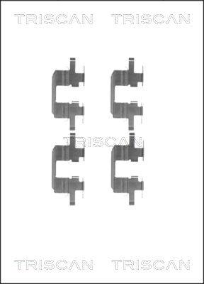 Triscan 8105 681533 - Piederumu komplekts, Disku bremžu uzlikas ps1.lv