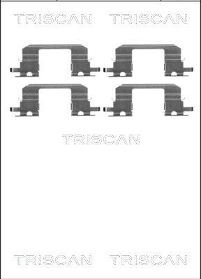Triscan 8105 681532 - Piederumu komplekts, Disku bremžu uzlikas ps1.lv
