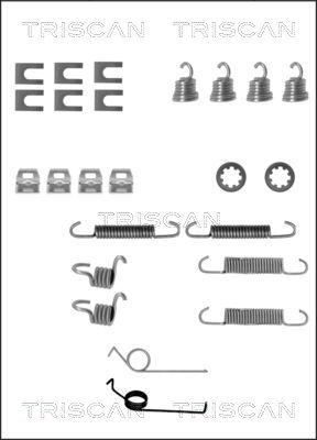 Triscan 8105 162046 - Piederumu komplekts, Bremžu loki ps1.lv