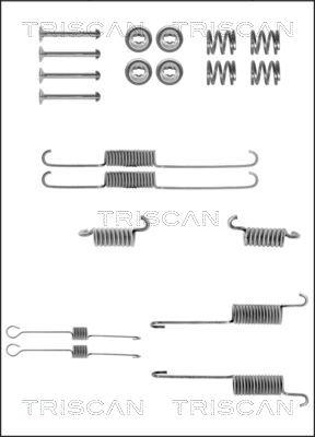 Triscan 8105 162283 - Piederumu komplekts, Bremžu loki ps1.lv