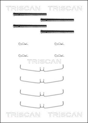 Triscan 8105 101456 - Piederumu komplekts, Disku bremžu uzlikas ps1.lv