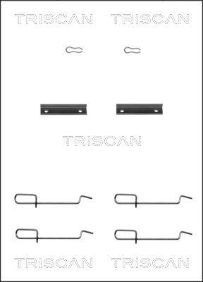 Triscan 8105 101592 - Piederumu komplekts, Disku bremžu uzlikas ps1.lv