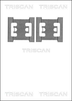 Triscan 8105 101643 - Piederumu komplekts, Disku bremžu uzlikas ps1.lv